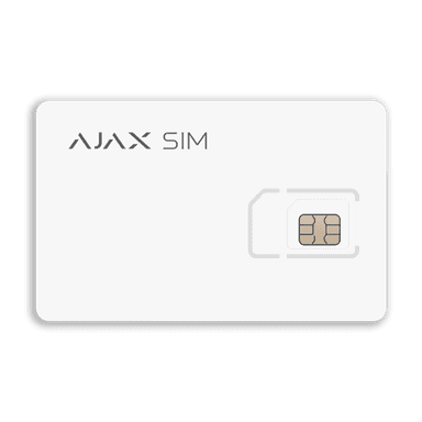 Ajax SIM de Roaming Preinstalada