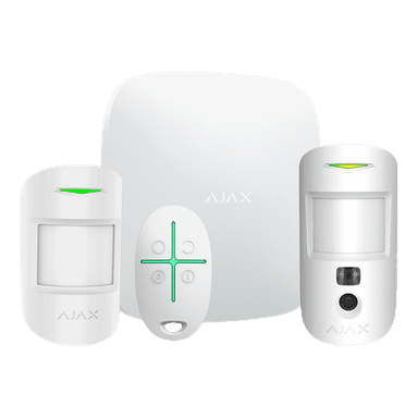 Ajax kit alarma para casa con fotografías kit starterkitcam