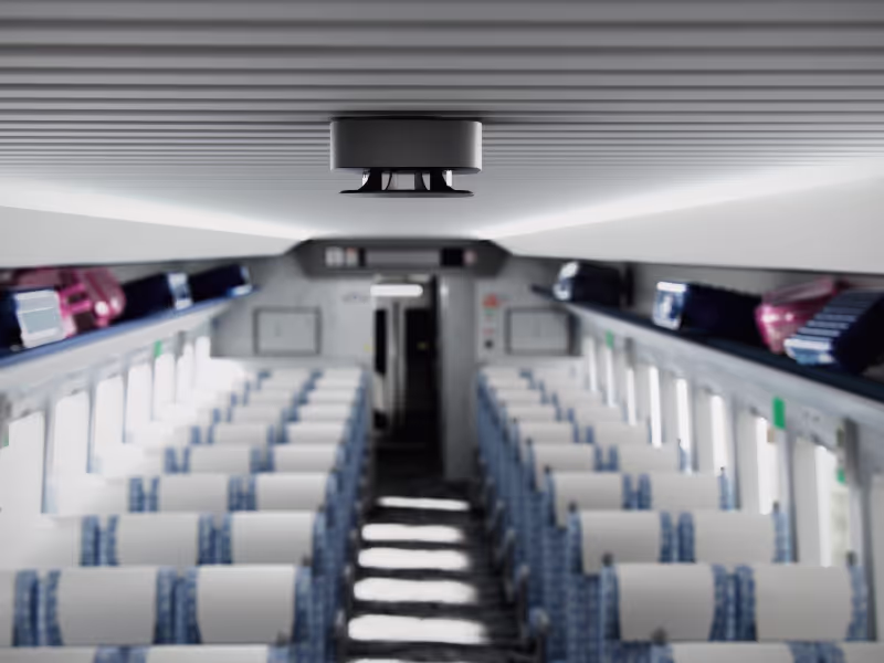 imagen de interior de un tren